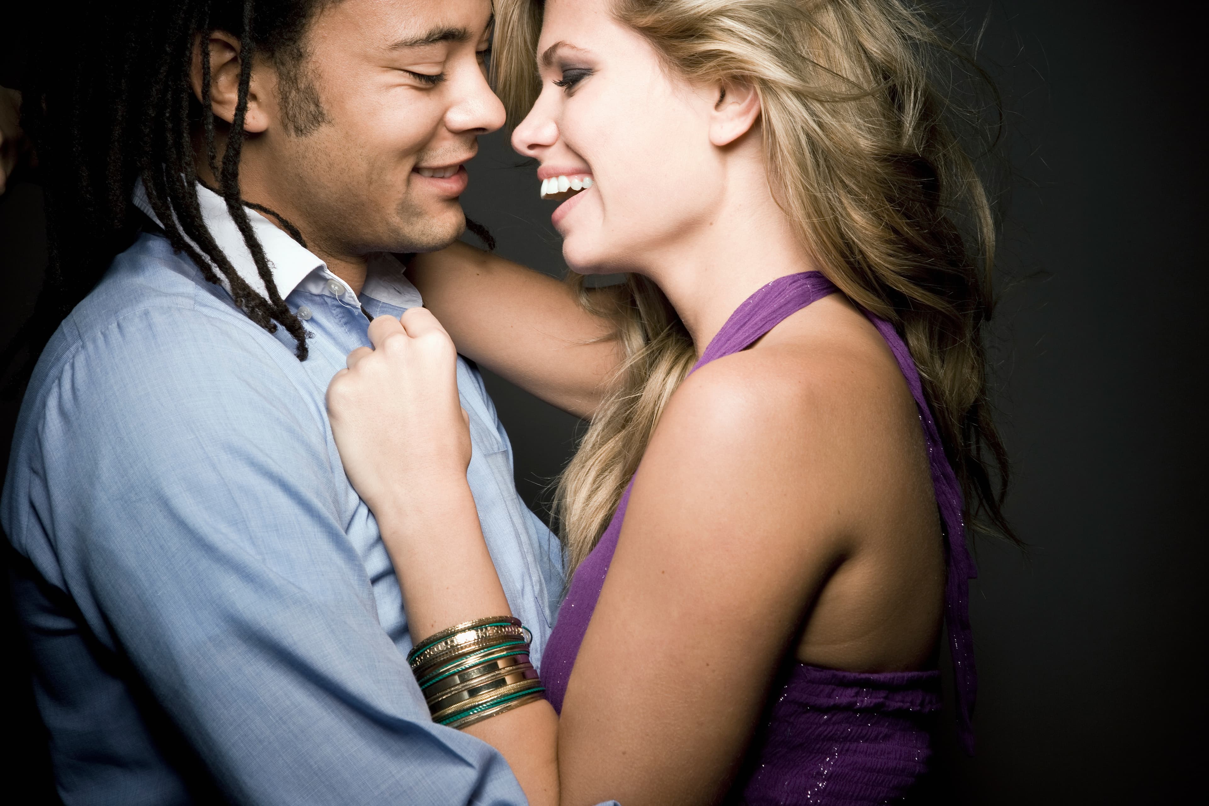 Happy couple using Soulmate App