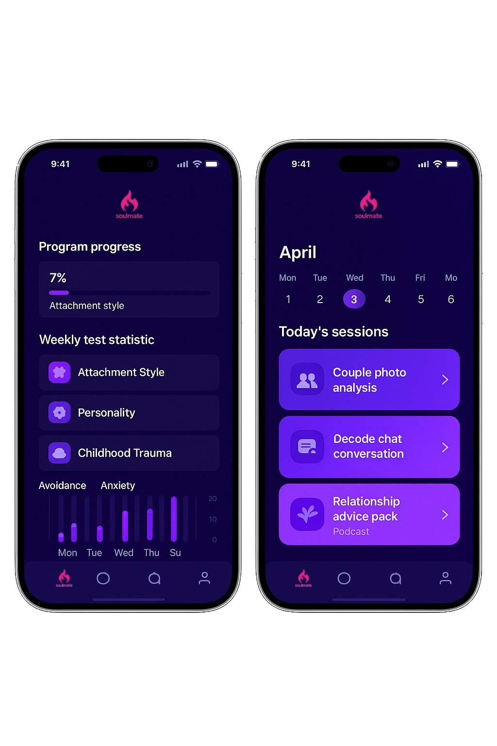 Soulmate App Interface